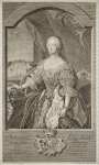 Bernigeroth J.M. Portrait of Johanna-Elizabeth Duchess of Anhalt-Zerbst Mother of Catherine II  - Hermitage